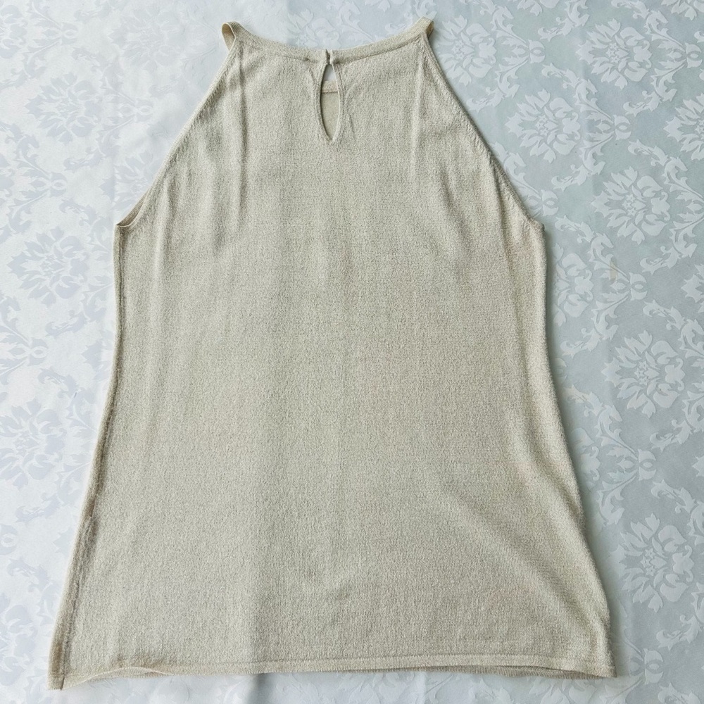 WHBM size M Sheer Yoke Shimmer Tank Top - Picture 10 of 16